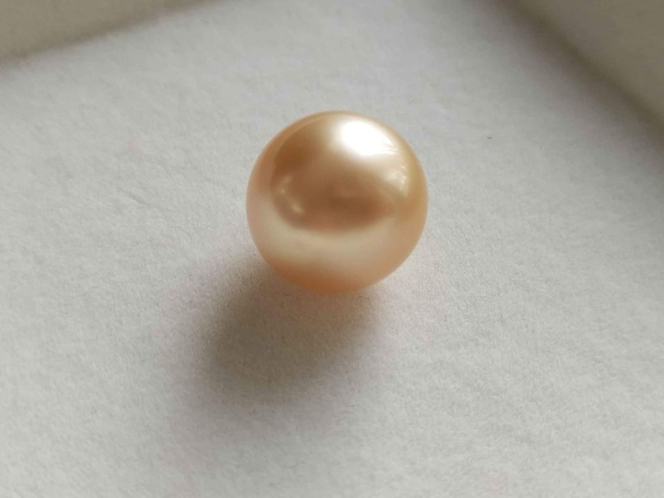 14.5mm Genuine golden south sea loose pearl AAAA certified