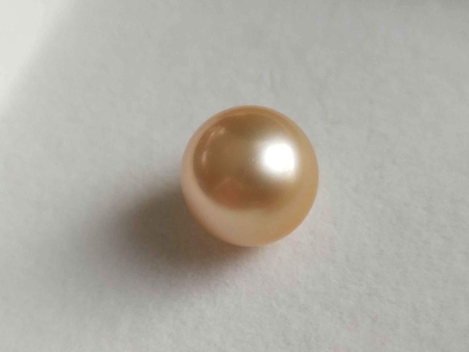 14.5mm Genuine golden south sea loose pearl AAAA certified