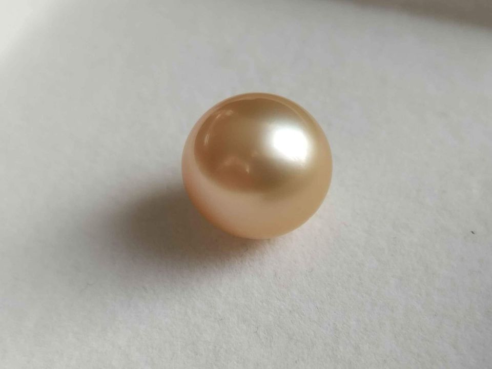 14.5mm Genuine golden south sea loose pearl AAAA certified