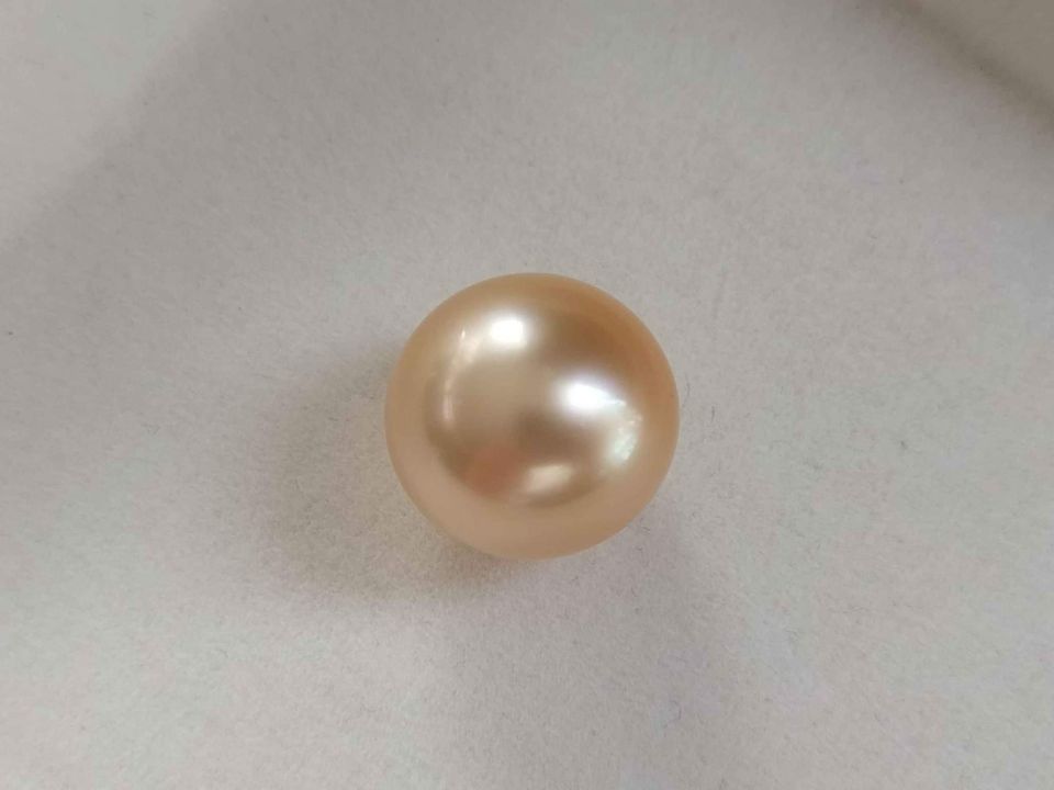 14.5mm Genuine golden south sea loose pearl AAAA certified