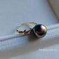 'Rosée' ring 14k gold genuine tahitian south sea pearl 10.5mm size P