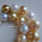 9-14mm Genuine south sea pearls classic graduate necklace