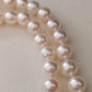 5.5-7.1mm Genuine Akoya round pearls AAA+ Classic 14k gold Matinee necklace 62cm
