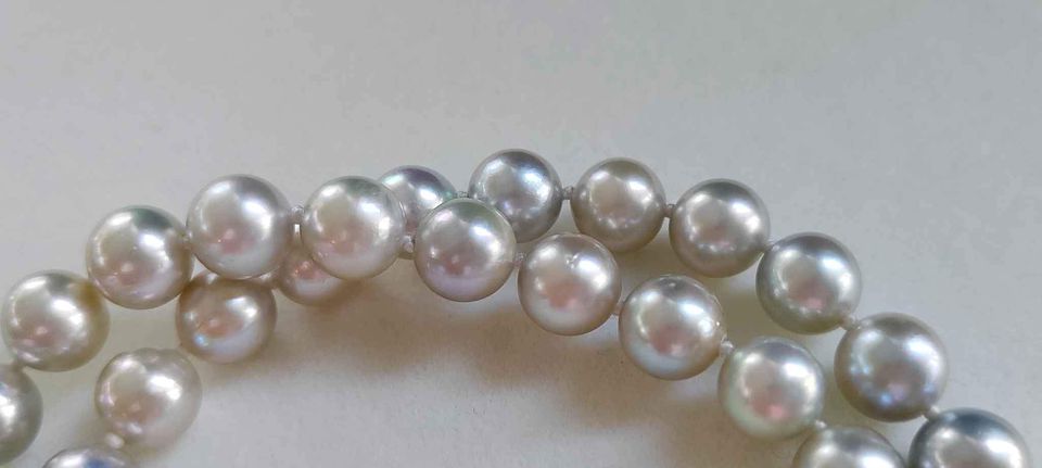 8-8.5mm Genuine Japanese akoya round pearls classic necklace