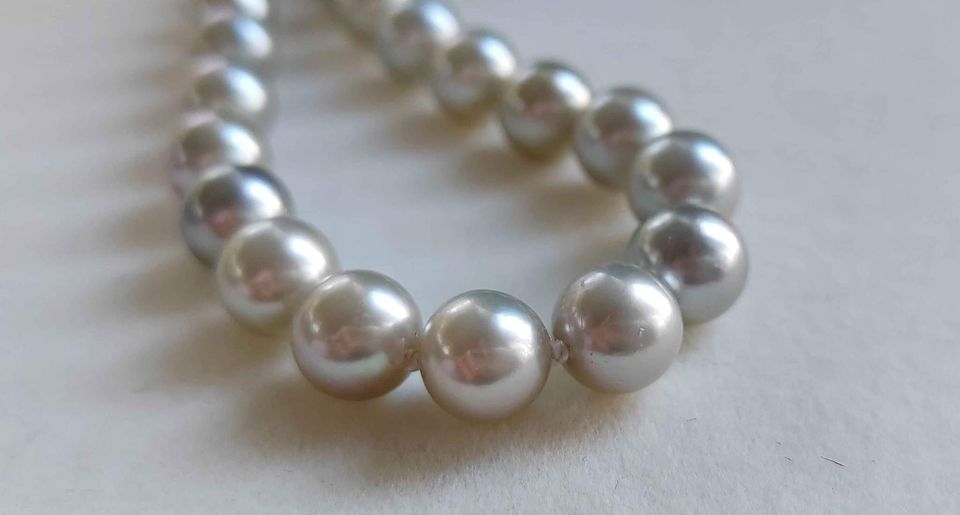 8-8.5mm Genuine Japanese akoya round pearls classic necklace