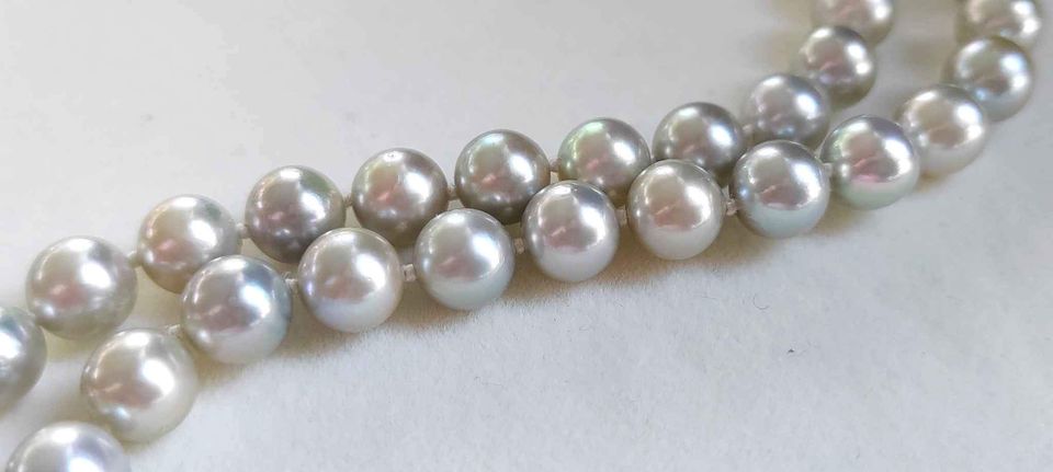 8-8.5mm Genuine Japanese akoya round pearls classic necklace