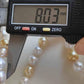 8-10.3mm Genuine south sea white and golden pearls classic necklace