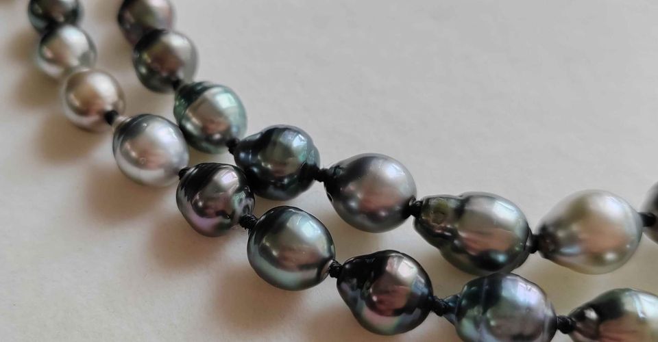 7.8-10.1mm Genuine tahitian south sea pearls classic necklace