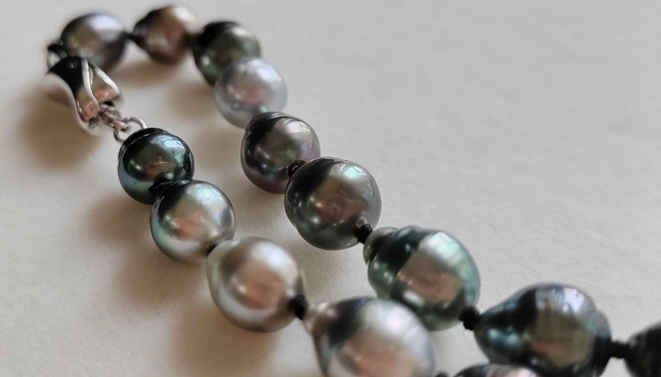 7.8-10.1mm Genuine tahitian south sea pearls classic necklace