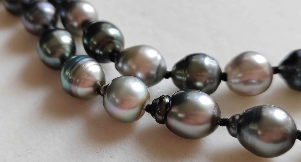 7.8-10.1mm Genuine tahitian south sea pearls classic necklace