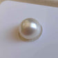 10.6mm Genuine south sea white pearl button loose pearl