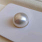 12.4mm Genuine south sea white pearl button loose pearl