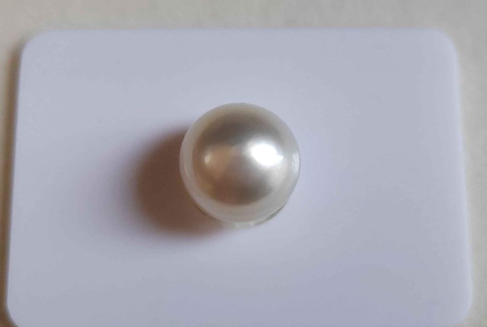 12.6mm Genuine south sea white pearl semibaroque loose pearl