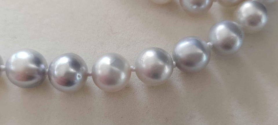 8.1-11.6mm Genuine south sea white pearls classic necklace