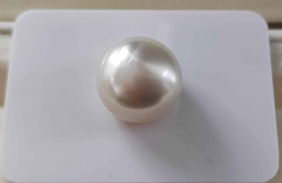 15.4mm Genuine south sea white pearl loose