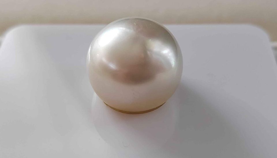 15.4mm Genuine south sea white pearl loose