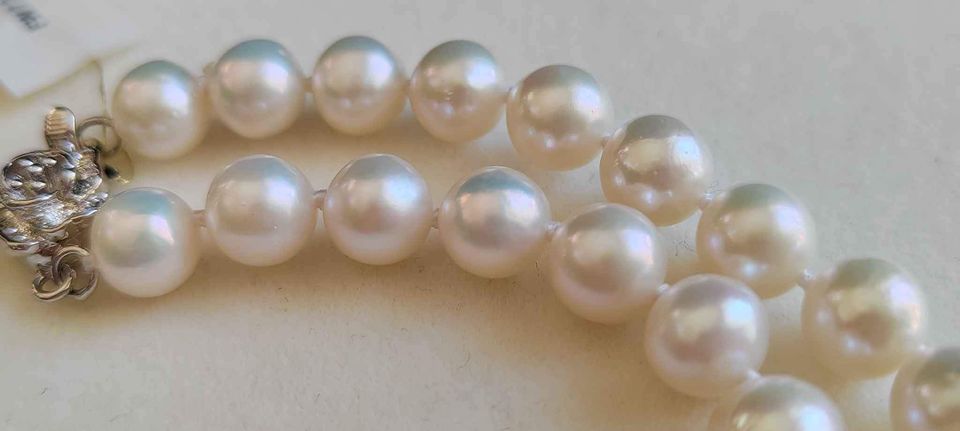 7.3-10.1mm Genuine freshwater pearls classic necklace