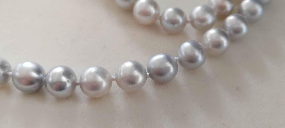 8.1-11.6mm Genuine south sea white pearls classic necklace