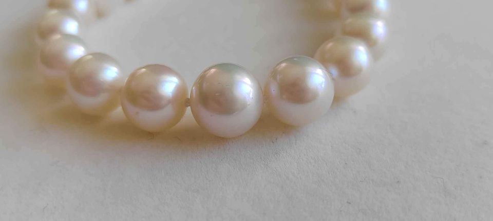 7.3-10.1mm Genuine freshwater pearls classic necklace