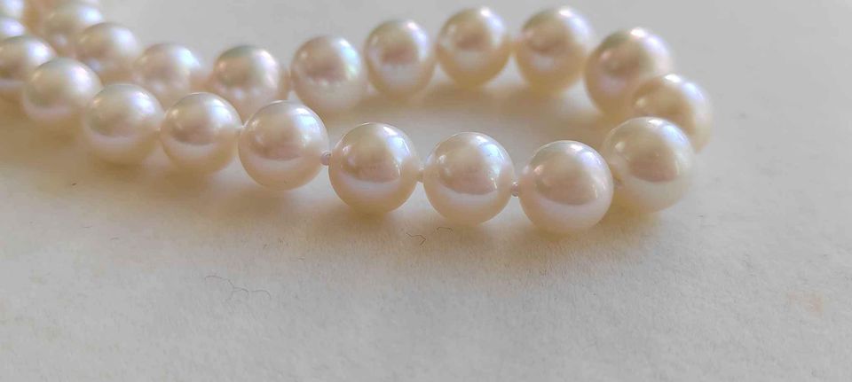 7.3-10.1mm Genuine freshwater pearls classic necklace