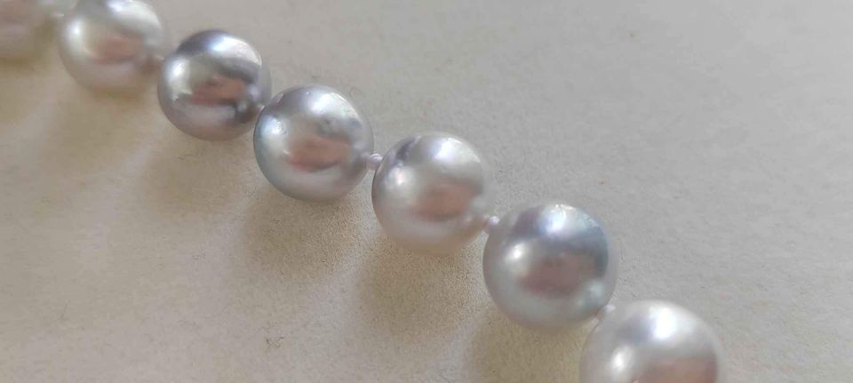 8.1-11.6mm Genuine south sea white pearls classic necklace