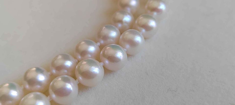 7.3-10.1mm Genuine freshwater pearls classic necklace