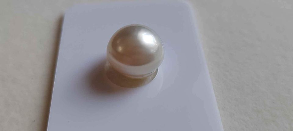 12.6mm Genuine south sea white pearl semibaroque loose pearl