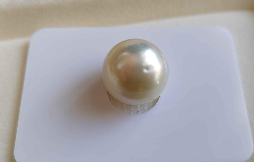 14.2mm Genuine south sea pearl semibaroque loose pearl