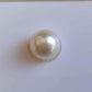 10.6mm Genuine south sea white pearl button loose pearl