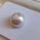 13.7mm Genuine south sea white pearl button loose pearl