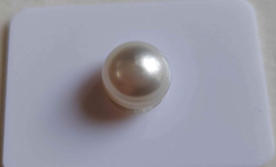 12.6mm Genuine south sea white pearl semibaroque loose pearl