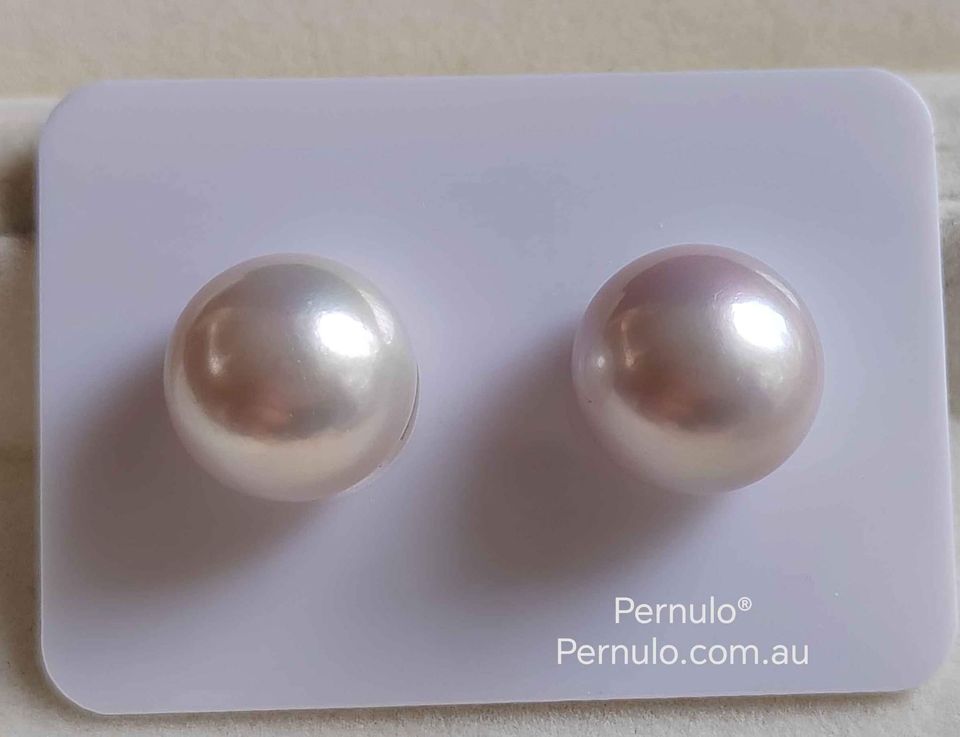 13.1/13.3mm Genuine Freshwater Loose Pearl Pair Round