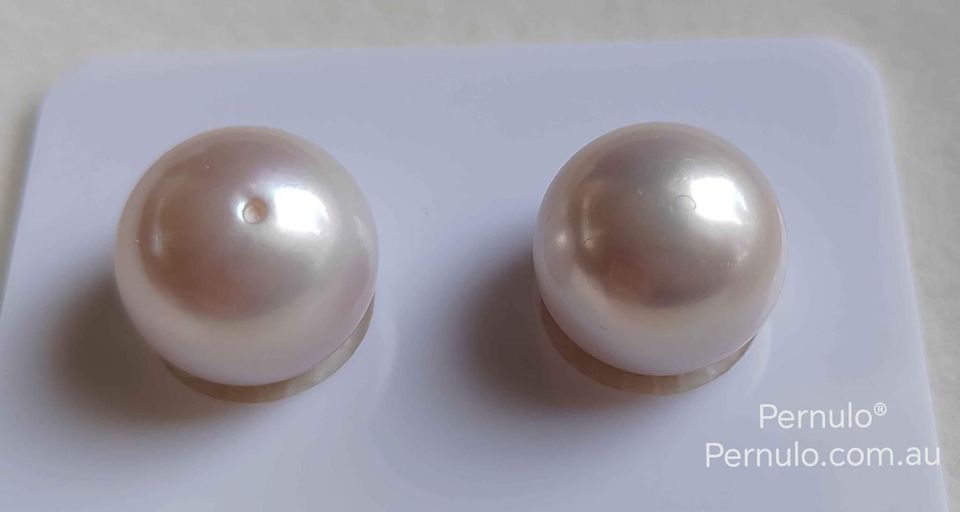 13.1/13.3mm Genuine Freshwater Loose Pearl Pair Round