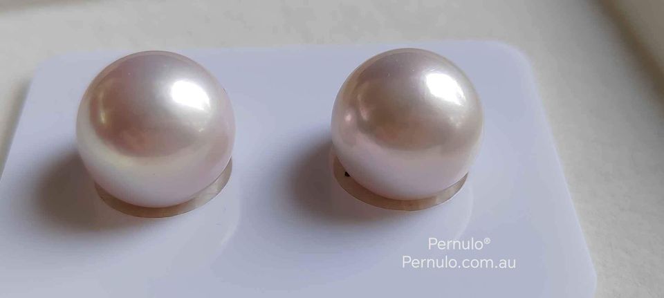 13.1/13.3mm Genuine Freshwater Loose Pearl Pair Round