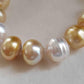 9.1-11.6mm Genuine south sea pearls classic necklace 14k white gold