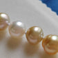 9.1-11.6mm Genuine south sea pearls classic necklace 14k white gold