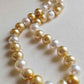 9.1-11.6mm Genuine south sea pearls classic necklace 14k white gold