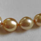 10.2-13mm Genuine golden south sea baroque pearls 14k gold necklace 50cm