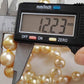 10-12.2mm Genuine golden south sea baroque pearls necklace 48cm