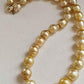 10-12.2mm Genuine golden south sea baroque pearls necklace 48cm