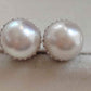 13.1mm Genuine Broome White South Sea Round Pearls luxury earrings