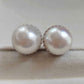 13.1mm Genuine Broome White South Sea Round Pearls luxury earrings