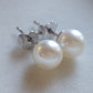 7.1mm Genuine akoya round pearls AA+ classic earrings studs