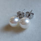 7.1mm Genuine akoya round pearls AA+ classic earrings studs