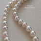 8-10mm Genuine Broome south Sea white pearls classic 14k necklace
