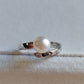 6.8mm Genuine akoya pearl elegant ring