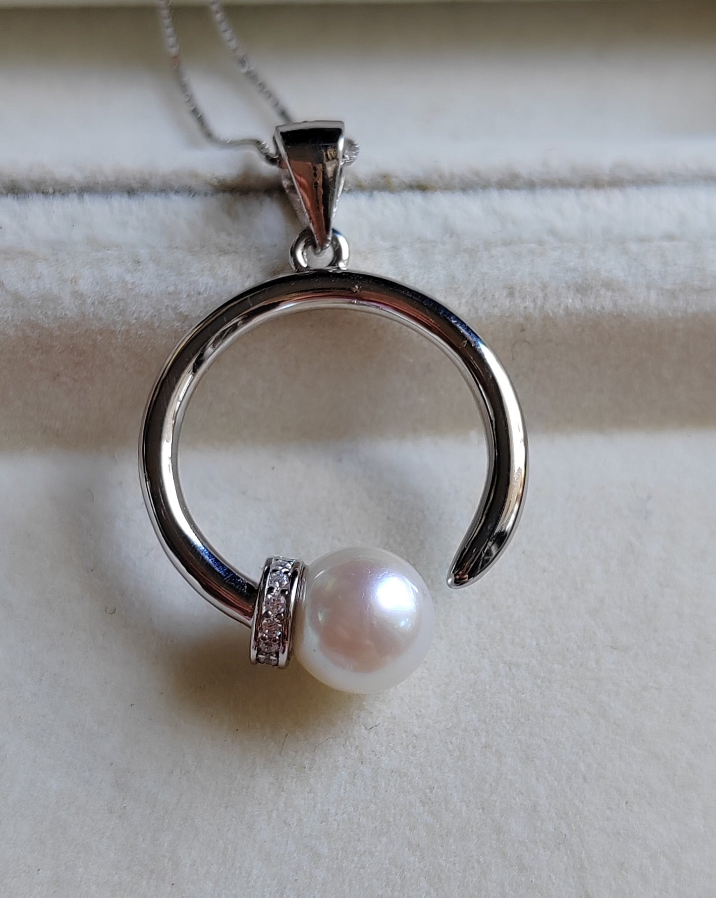 7.2mm Genuine akoya round pearl AA+ elegant necklace