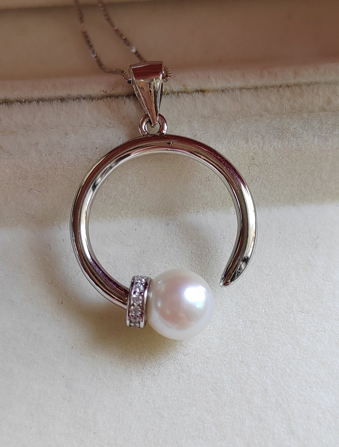 7.2mm Genuine akoya round pearl AA+ elegant necklace