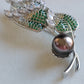 'The early Autumn' brooch genuine tahitian south sea pearl 9.6mm