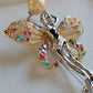 'Forest Fairy' brooch genuine golden south sea pearl 9.6mm